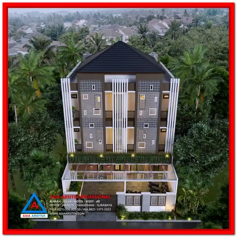 Jasa Arsitek Kost Murah Di Bekasi – Desain kost modern 2 lantai dengan layout efisien, tampilan menarik, dan konsep hemat ruang yang cocok untuk lahan kota di Bekasi.