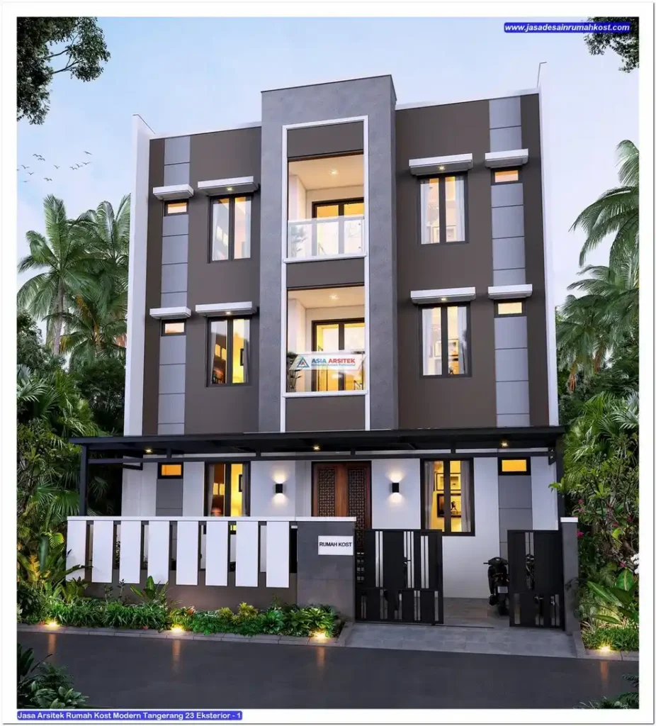 Jasa Arsitek Rumah Kost Modern Tangerang