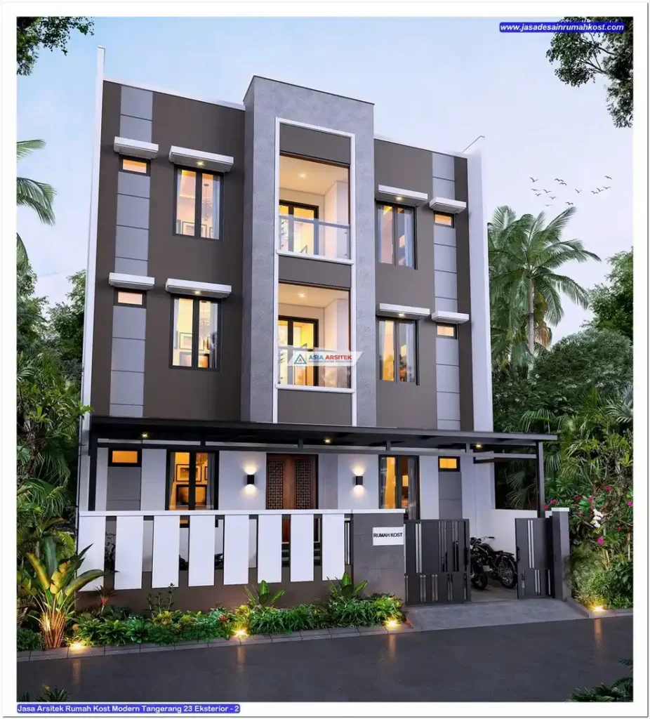 Jasa Arsitek Rumah Kost Modern Tangerang
