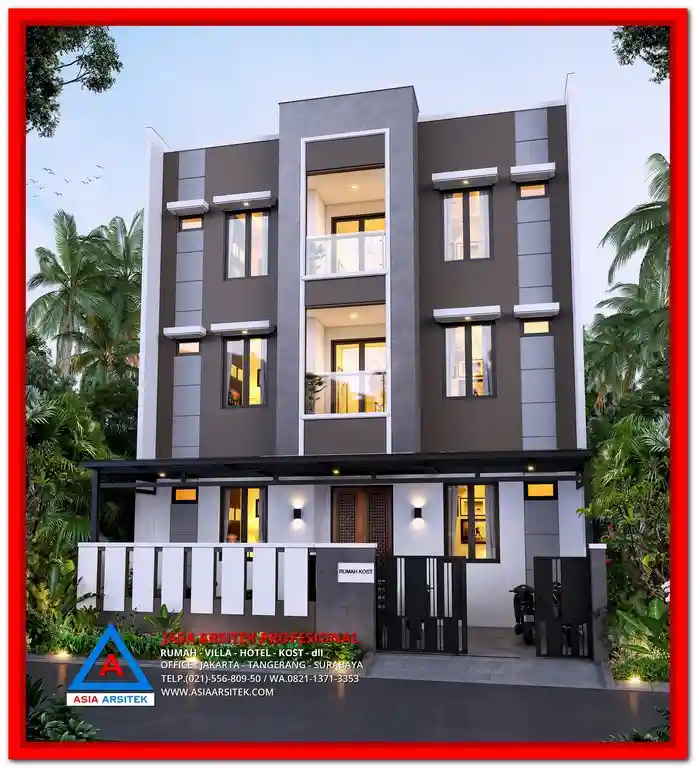 Jasa Desain Rumah Kost Murah di Bekasi – Desain rumah kost hemat biaya dengan tampilan modern, tata ruang efisien, dan solusi optimal untuk hunian sewa yang menguntungkan di area strategis Bekasi.