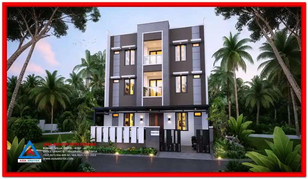 Jasa Desain Rumah Kost Murah di Bekasi – Desain rumah kost hemat biaya dengan tampilan modern, tata ruang efisien, dan solusi optimal untuk hunian sewa yang menguntungkan di area strategis Bekasi.