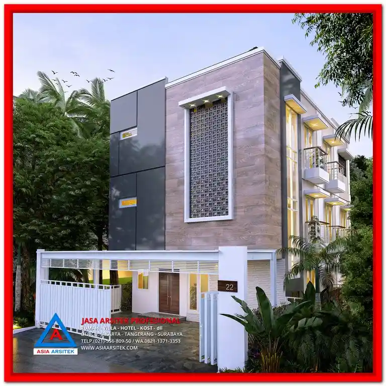 Paket Desain dan Bangun Kost Murah Bekasi – Konsep hunian kost modern yang efisien dan ekonomis, dirancang profesional untuk lahan terbatas dengan fasilitas lengkap dan tata ruang optimal.