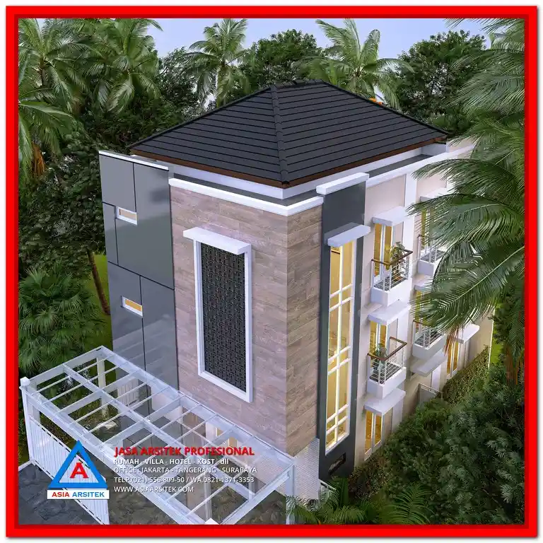 Paket Desain dan Bangun Kost Murah Bekasi – Konsep hunian kost modern yang efisien dan ekonomis, dirancang profesional untuk lahan terbatas dengan fasilitas lengkap dan tata ruang optimal.