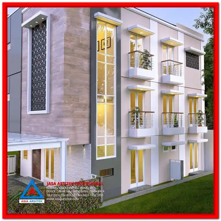 Paket Desain dan Bangun Kost Murah Bekasi – Konsep hunian kost modern yang efisien dan ekonomis, dirancang profesional untuk lahan terbatas dengan fasilitas lengkap dan tata ruang optimal.