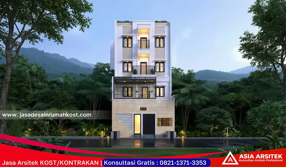 Jasa Arsitek Rumah Kost Mewah di Serpong Utara Tangerang