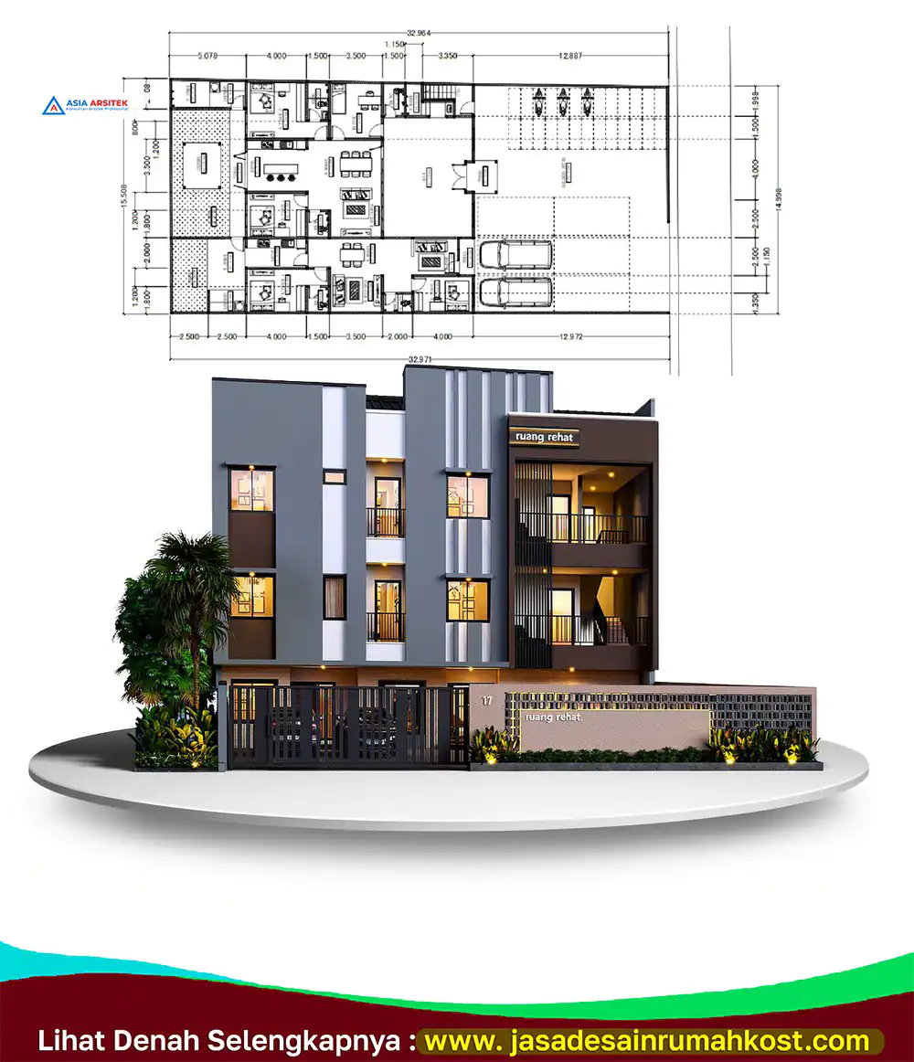Jasa Arsitek Rumah Kost Ahli di BSD Tangerang Selatan