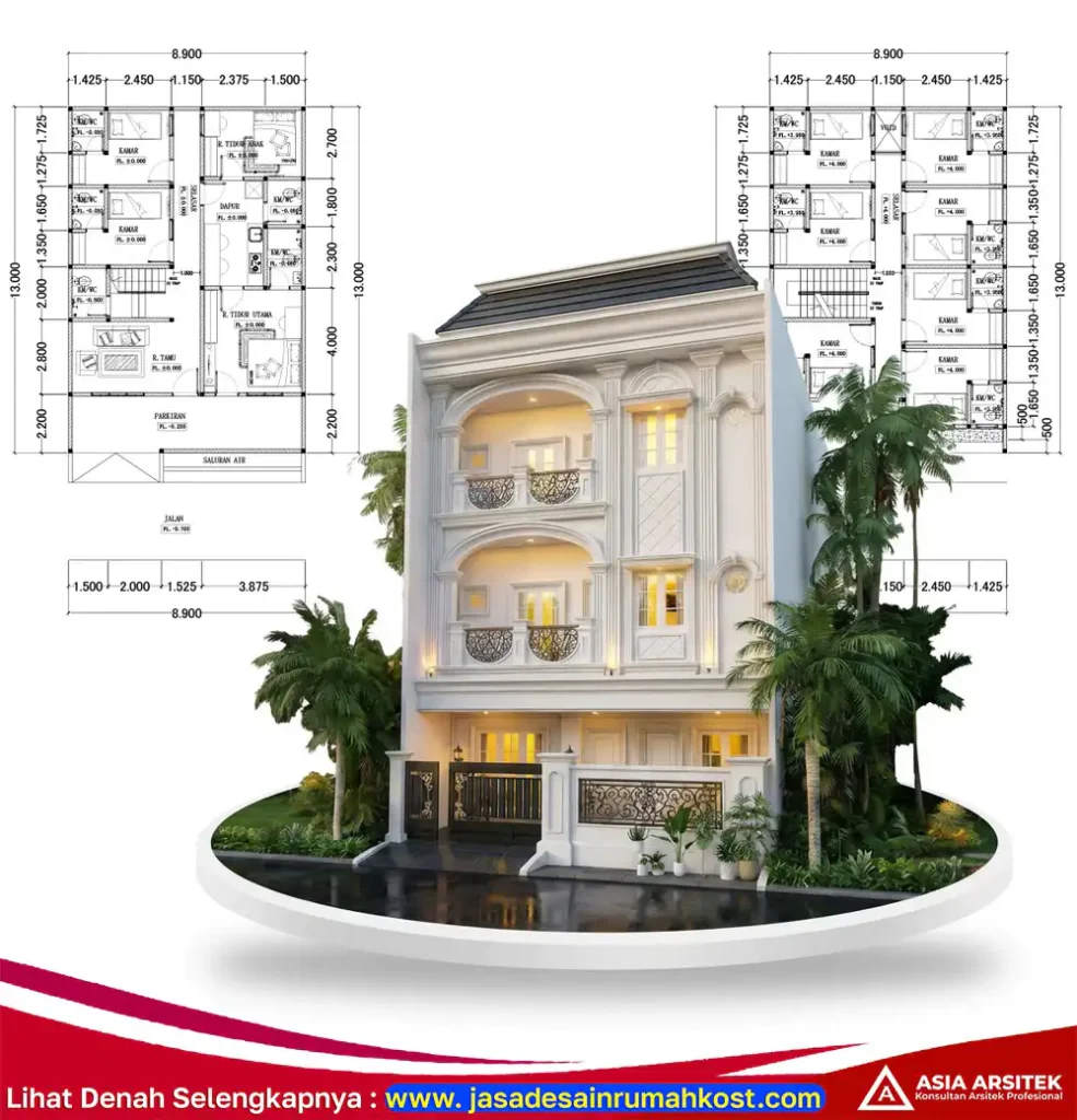 Jasa Arsitek Rumah Kost Amanah di Cisauk Tangerang