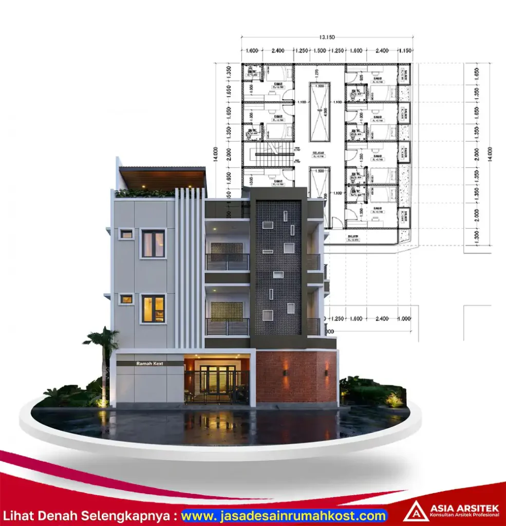 Jasa Arsitek Rumah Kost Murah di Cisauk Tangerang