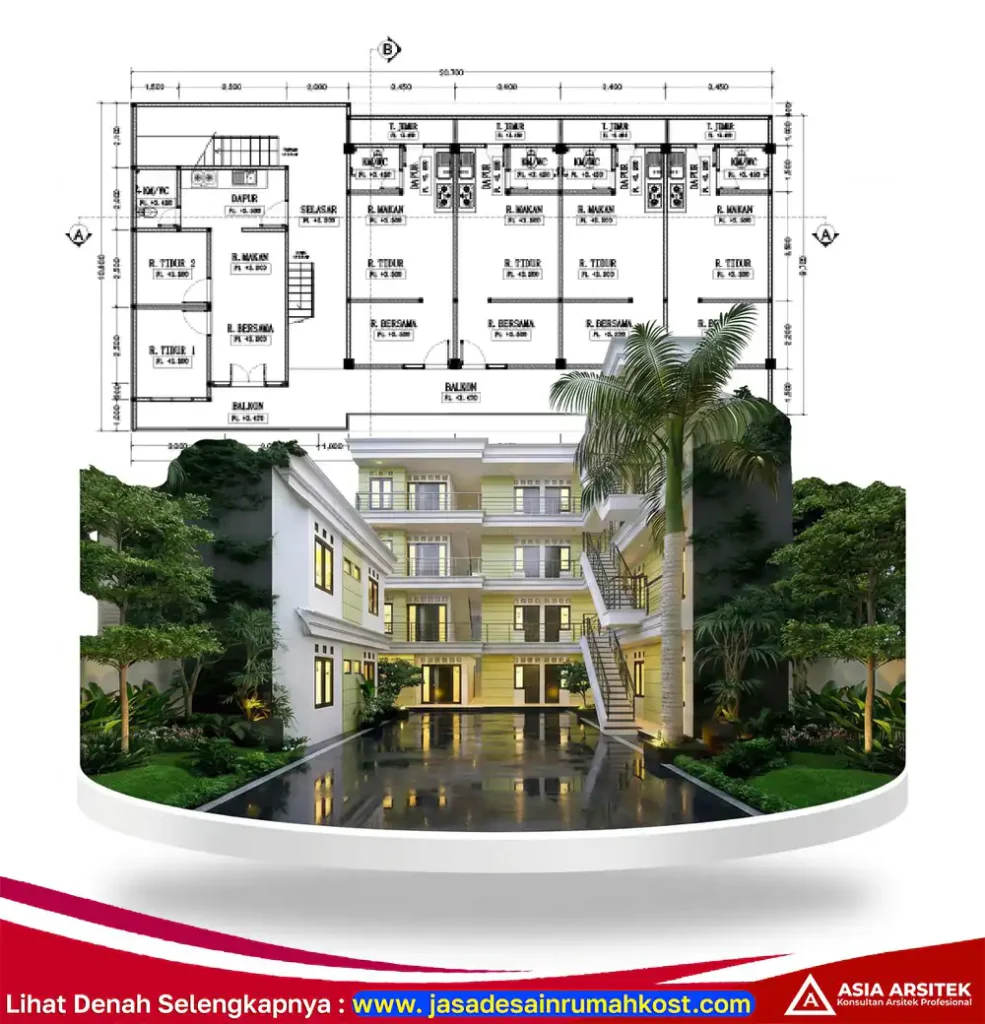 Jasa Arsitek Rumah Kost Murah di Grogol Jakarta Barat
