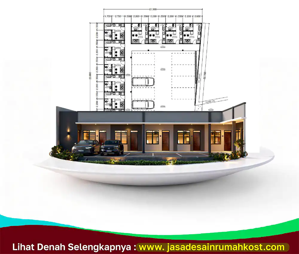 Jasa Arsitek Rumah Kost PerMeter di BSD Tangerang Selatan