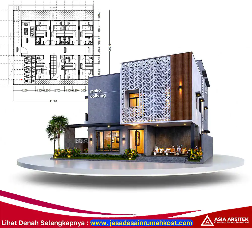 Jasa Arsitek Rumah Kost PerMeter di Jelambar Jakarta Barat