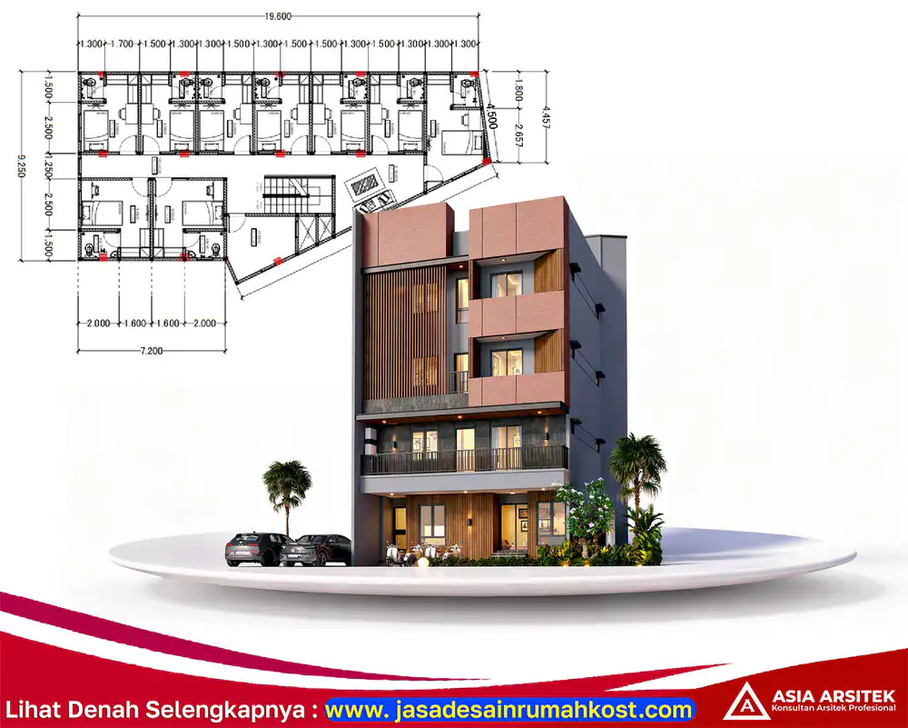 Jasa Arsitek Rumah Kost PerMeter di Palmerah Jakarta Barat