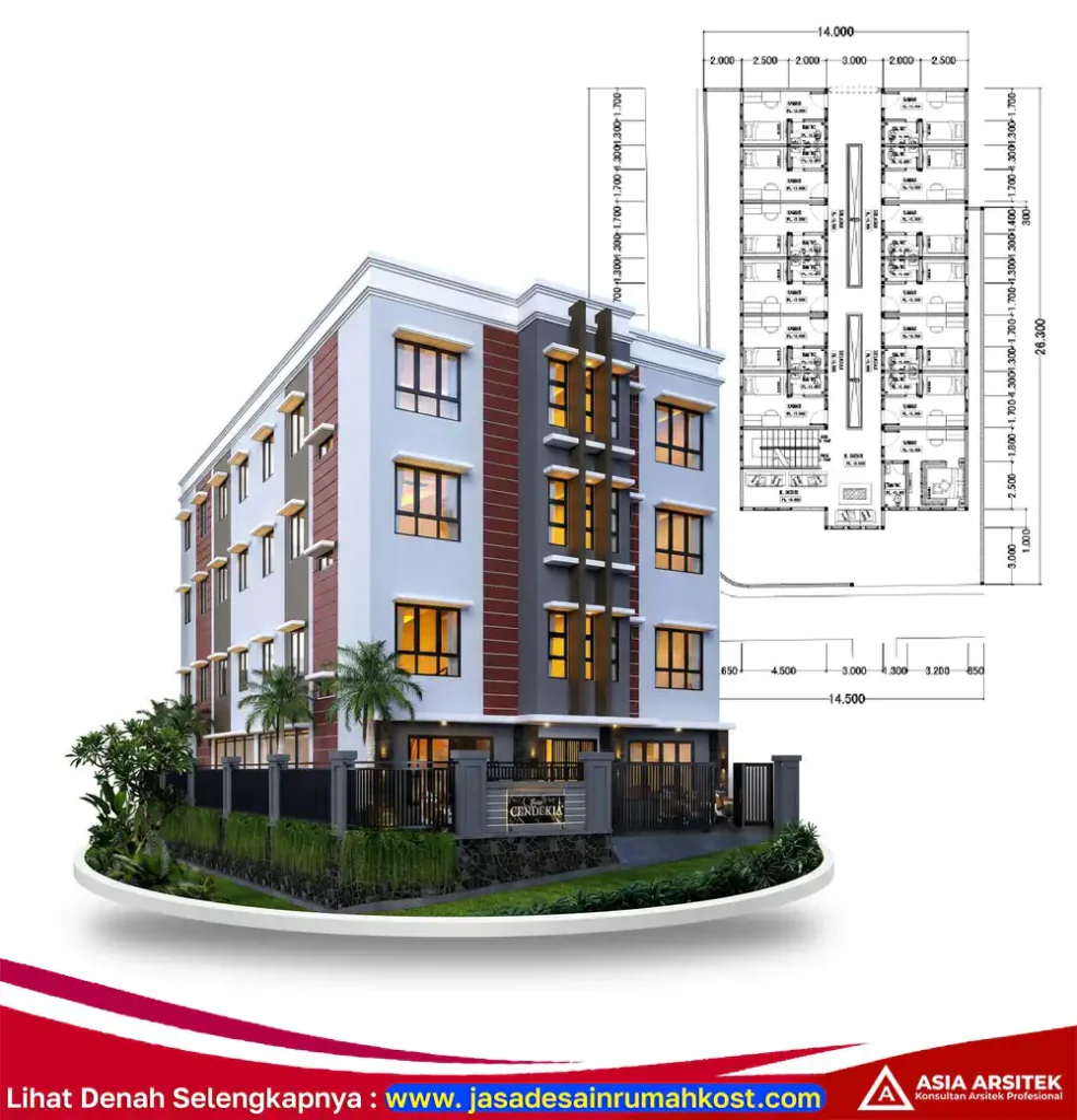 Jasa Arsitek Rumah Kost PerMeter di Serpong Utara Tangerang