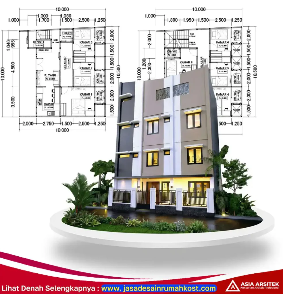 Jasa Arsitek Rumah Kost Profesional di Grogol Jakarta Barat