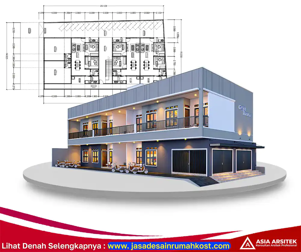 Jasa Arsitek Rumah Kost Profesional di Palmerah Jakarta Barat 