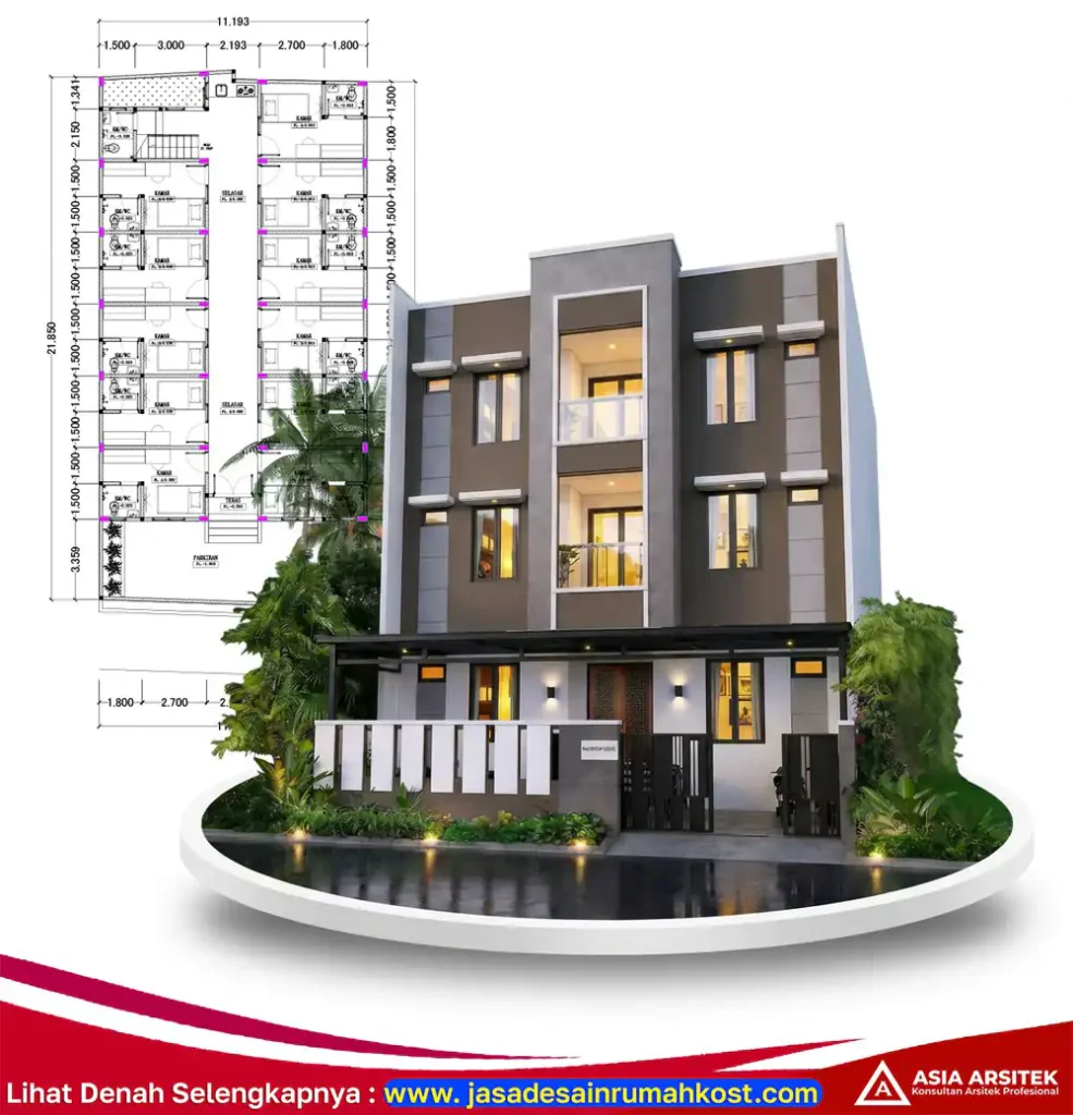 Jasa Arsitek Rumah Kost Terjangkau di Grogol Jakarta Barat