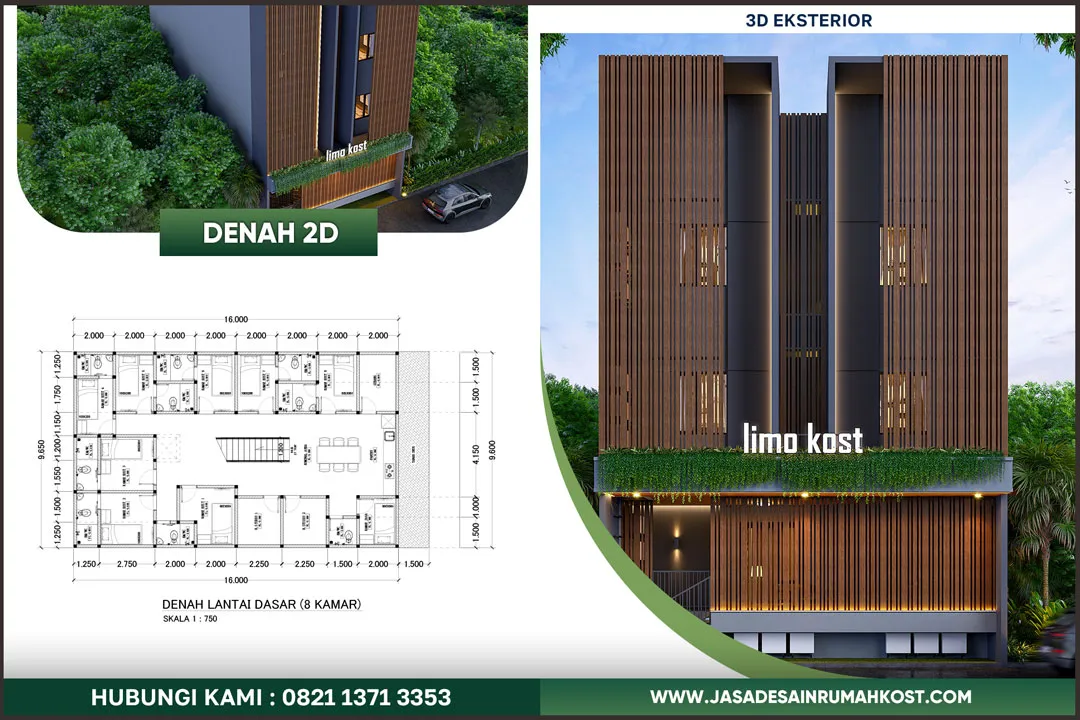 Jasa Desain Arsitek Kost Berpengalaman di Jatiasih Bekasi