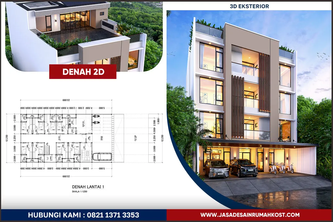 Jasa Desain Arsitek Kost Murah di Jelambar Jakarta Barat
