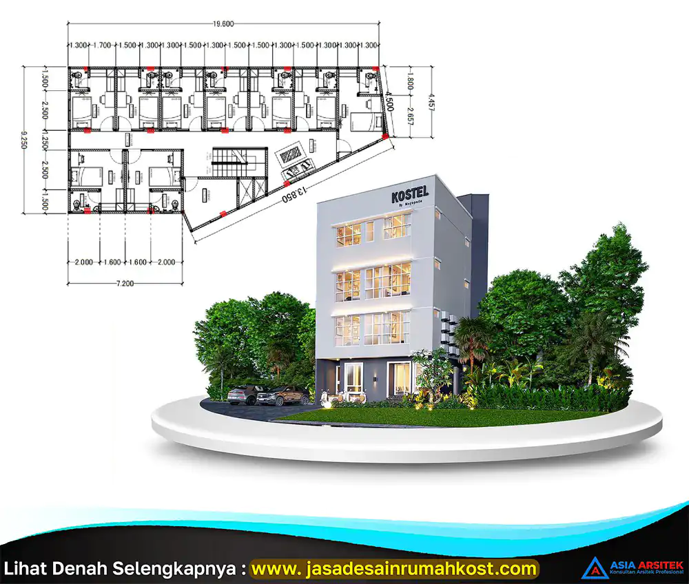 Jasa Arsitek Rumah Kost PerMeter di Meruya Utara Jakarta Barat