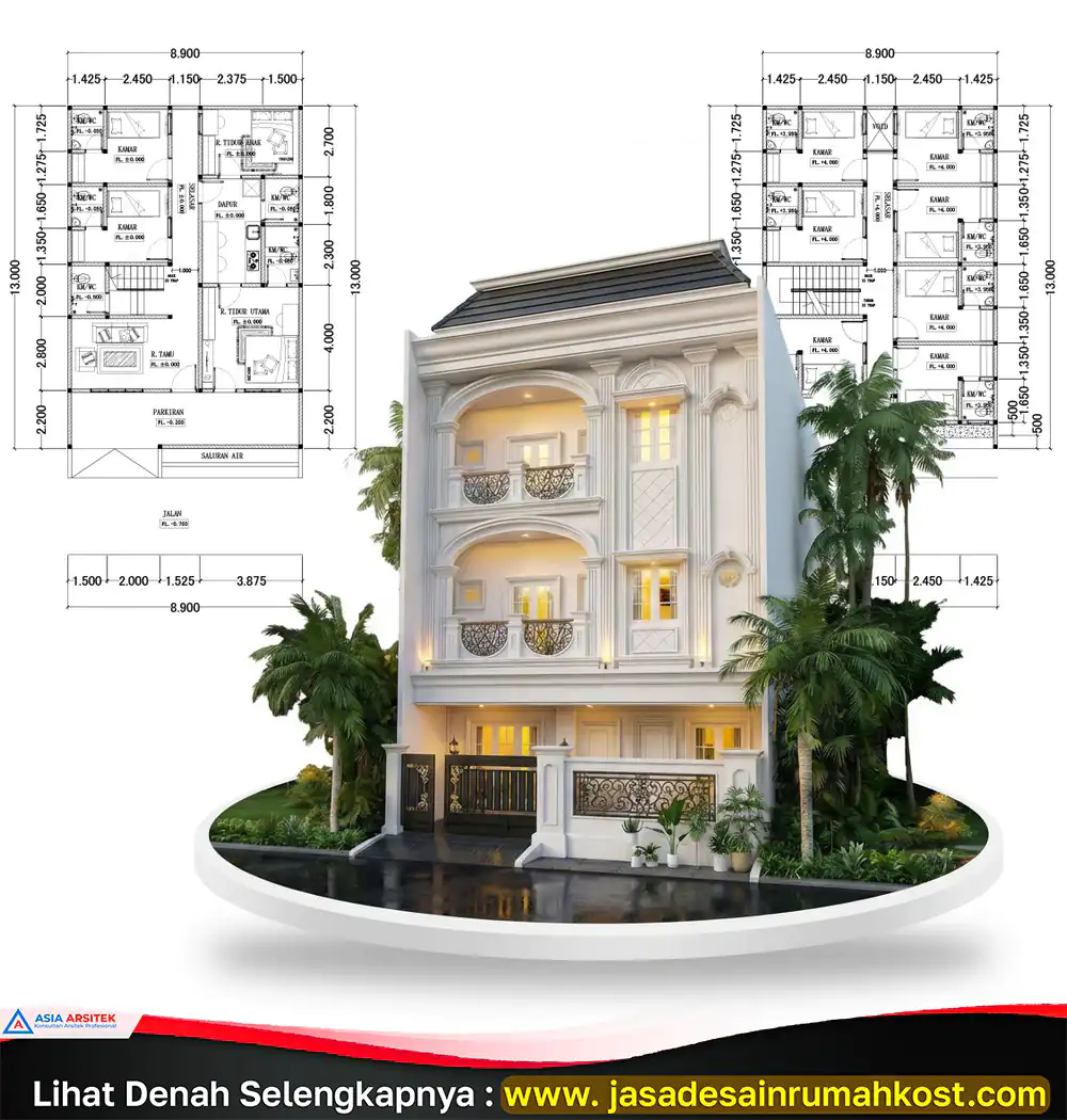 Jasa Arsitek Rumah Kost Terdekat di Rawamangun Jakarta Timur