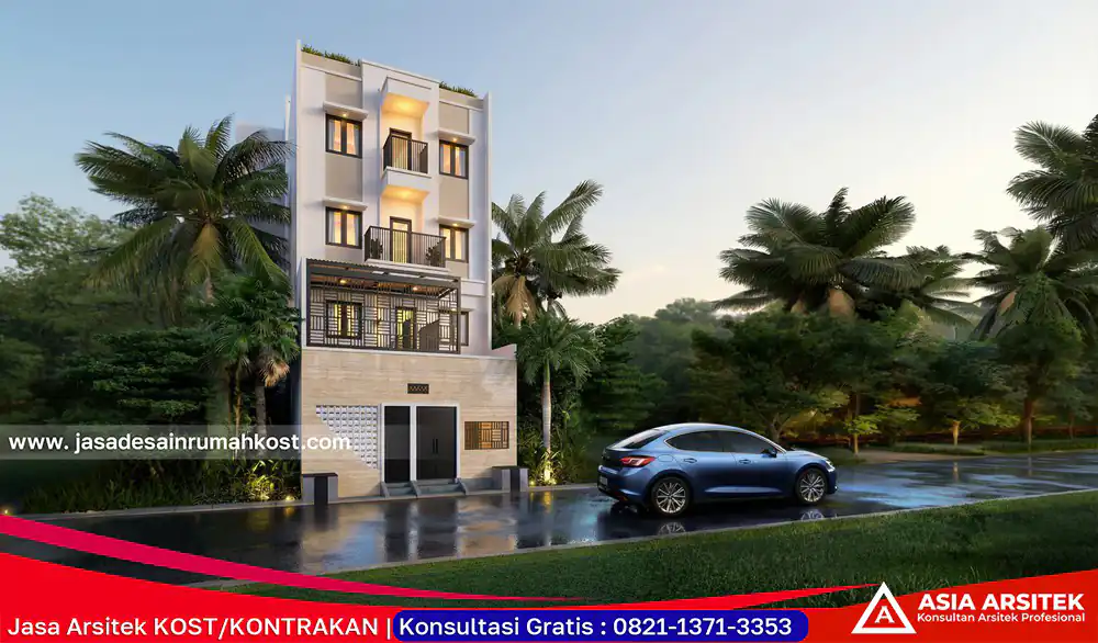 Jasa Arsitek Rumah Kost Mewah di Serpong Utara Tangerang