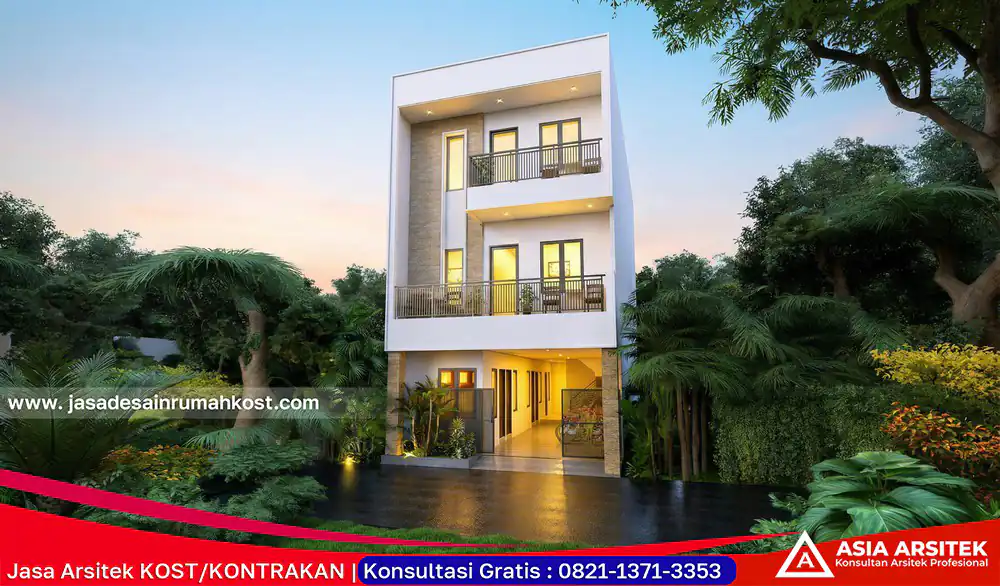 Jasa Arsitek Rumah Kost PerMeter di Grogol Jakarta Barat