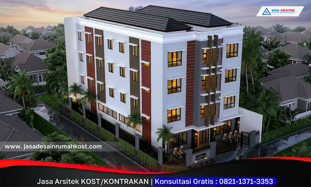 Jasa Arsitek Rumah Kost Amanah di Rawamangun Jakarta Timur