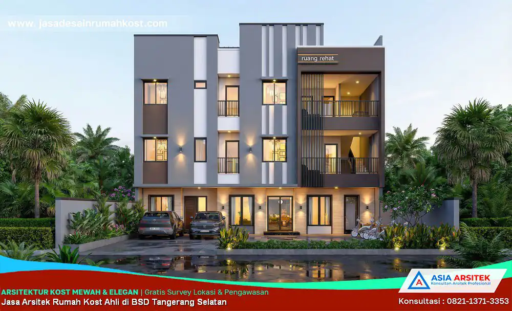 Jasa Arsitek Rumah Kost Ahli di BSD Tangerang Selatan