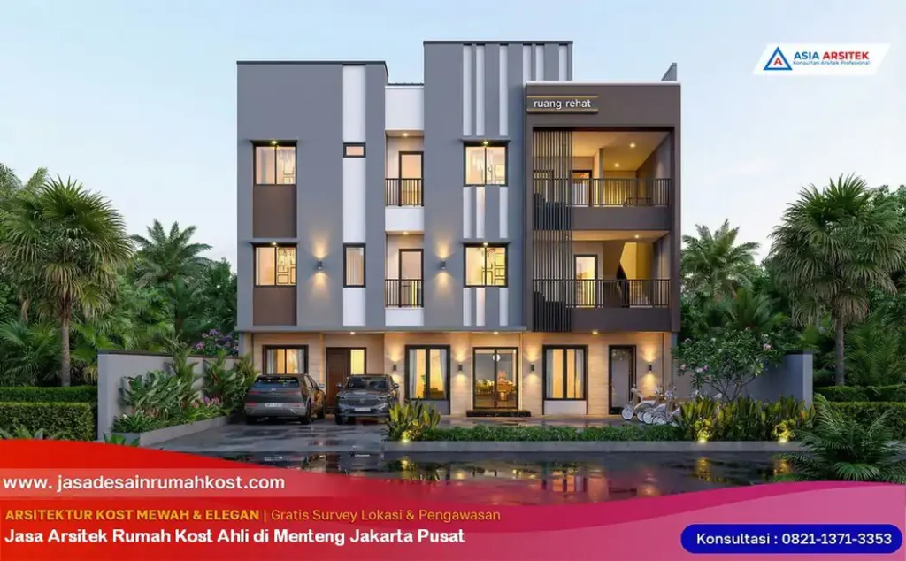Jasa Arsitek Rumah Kost Ahli di Menteng Jakarta Pusat