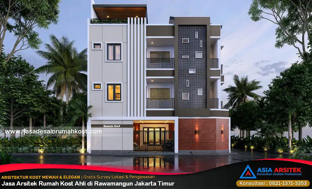 Jasa Arsitek Rumah Kost Ahli di Rawamangun Jakarta Timur