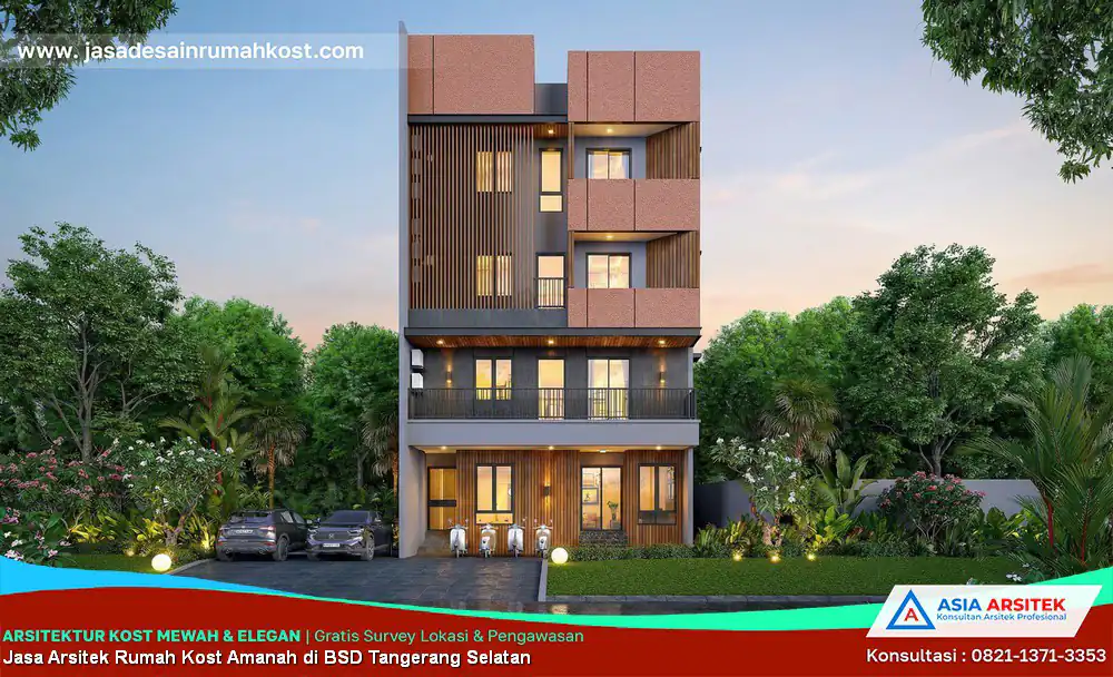 Jasa Arsitek Rumah Kost Amanah di BSD Tangerang Selatan
