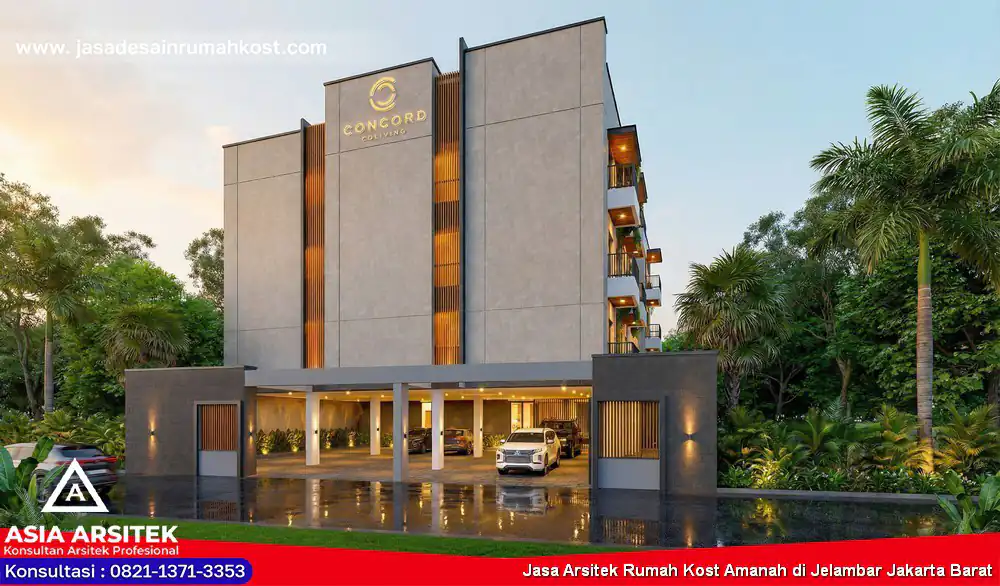 JASA ARSITEK RUMAH KOST AMANAH DI JELAMBAR JAKARTA BARAT