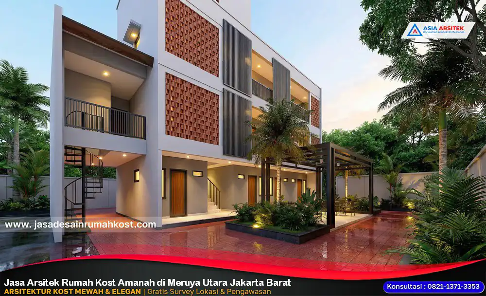 Jasa Arsitek Rumah Kost Amanah di Meruya Utara Jakarta Barat