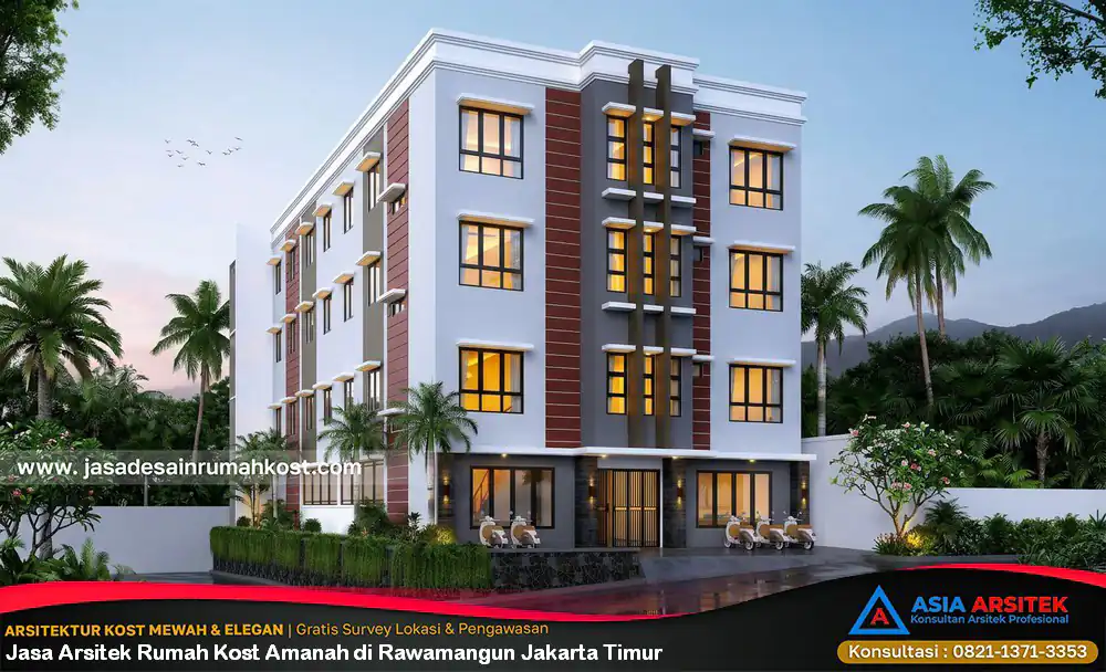 Jasa Arsitek Rumah Kost Amanah di Rawamangun Jakarta Timur