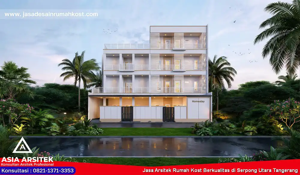 Jasa Arsitek Rumah Kost Berkualitas di Serpong Utara Tangerang