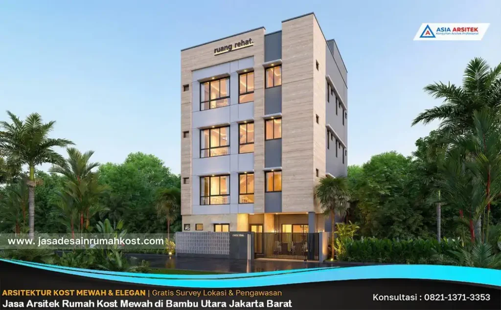 Jasa Arsitek Rumah Kost Mewah di Bambu Utara Jakarta Barat