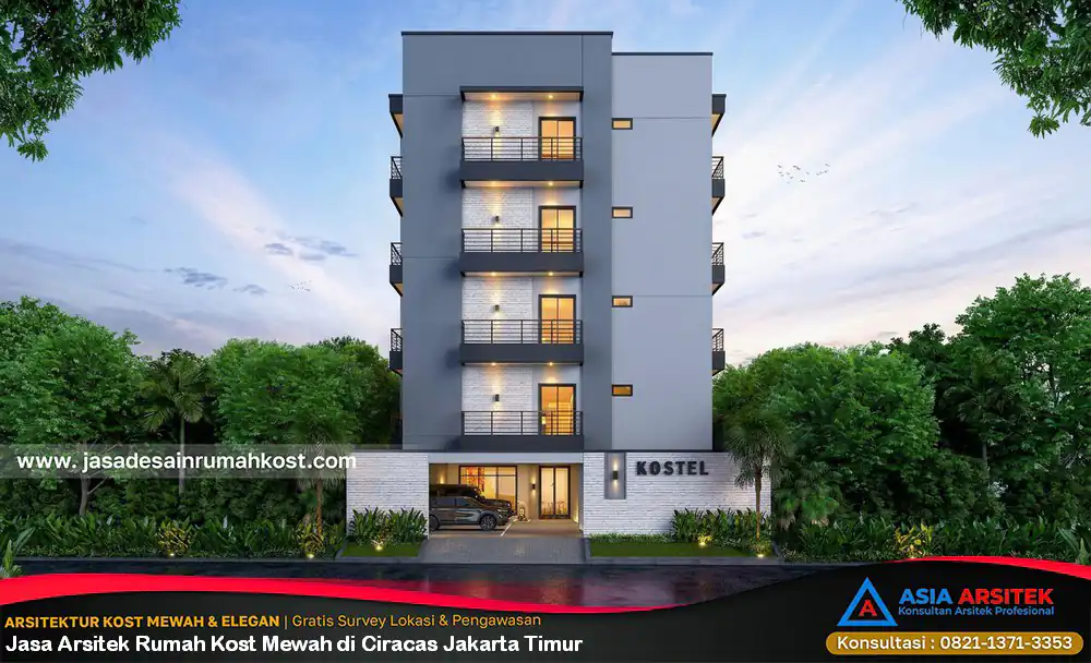 Jasa Arsitek Rumah Kost Mewah di Ciracas Jakarta Timur
