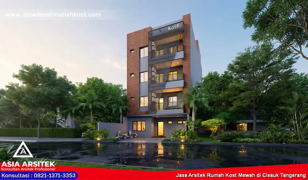 Jasa Arsitek Rumah Kost Mewah di Cisauk Tangerang