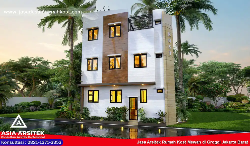 Jasa Arsitek Rumah Kost Mewah di Grogol Jakarta Barat