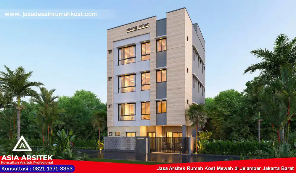 Jasa Arsitek Rumah Kost Mewah di Jelambar Jakarta Barat