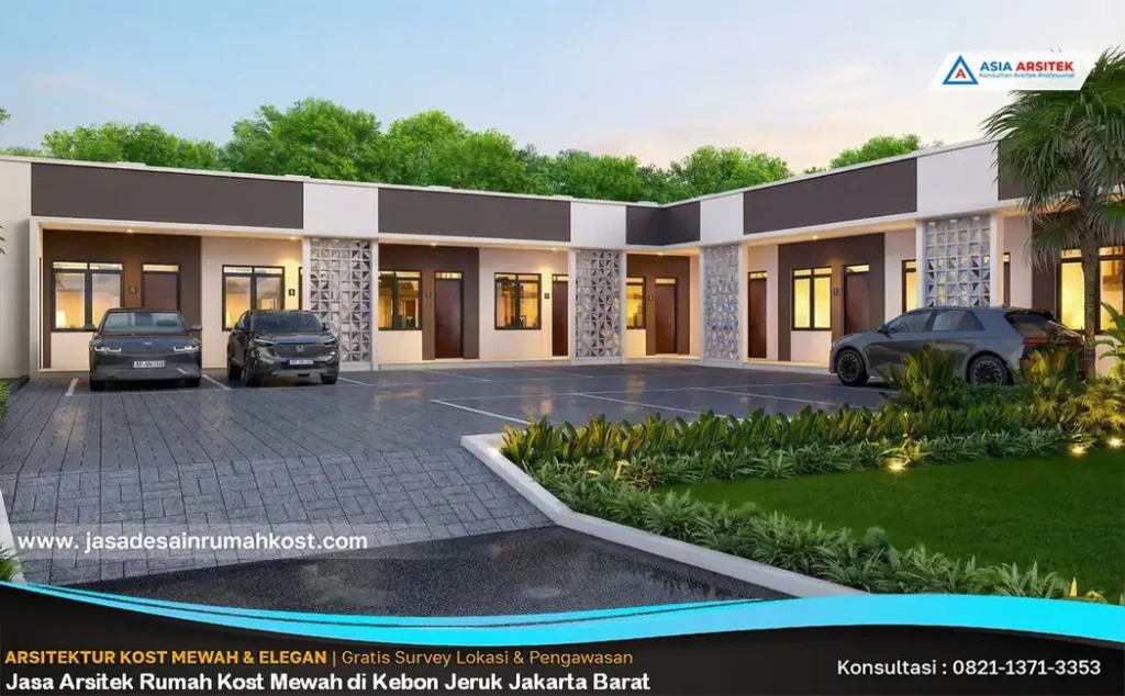 Jasa Arsitek Rumah Kost Mewah di Kebon Jeruk Jakarta Barat
