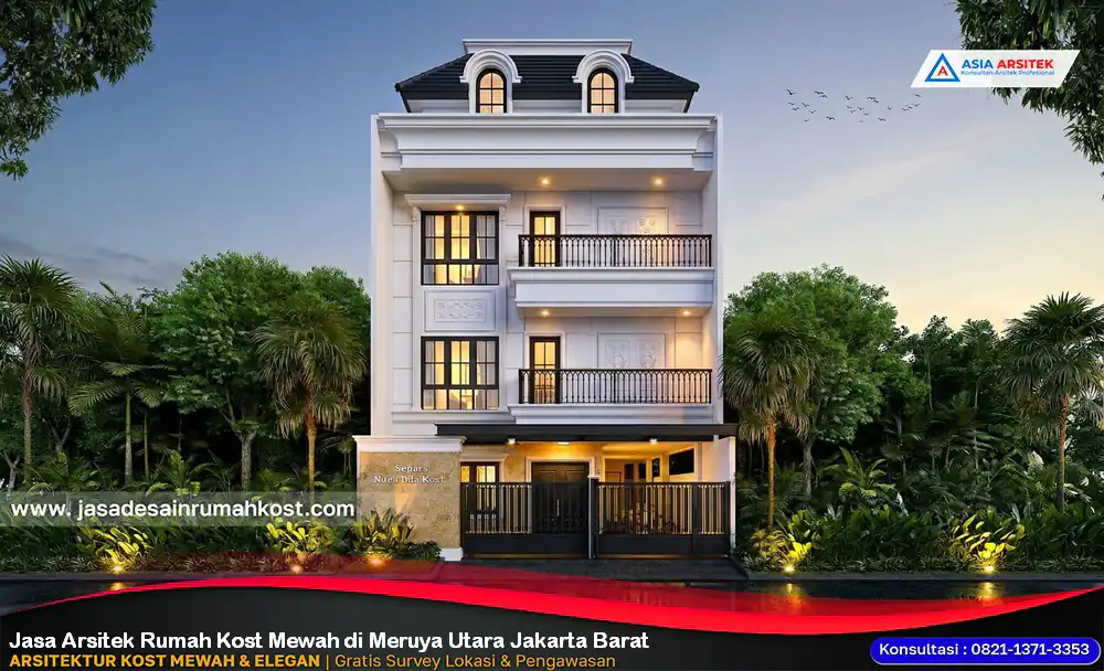 Jasa Arsitek Rumah Kost Mewah di Meruya Utara Jakarta Barat