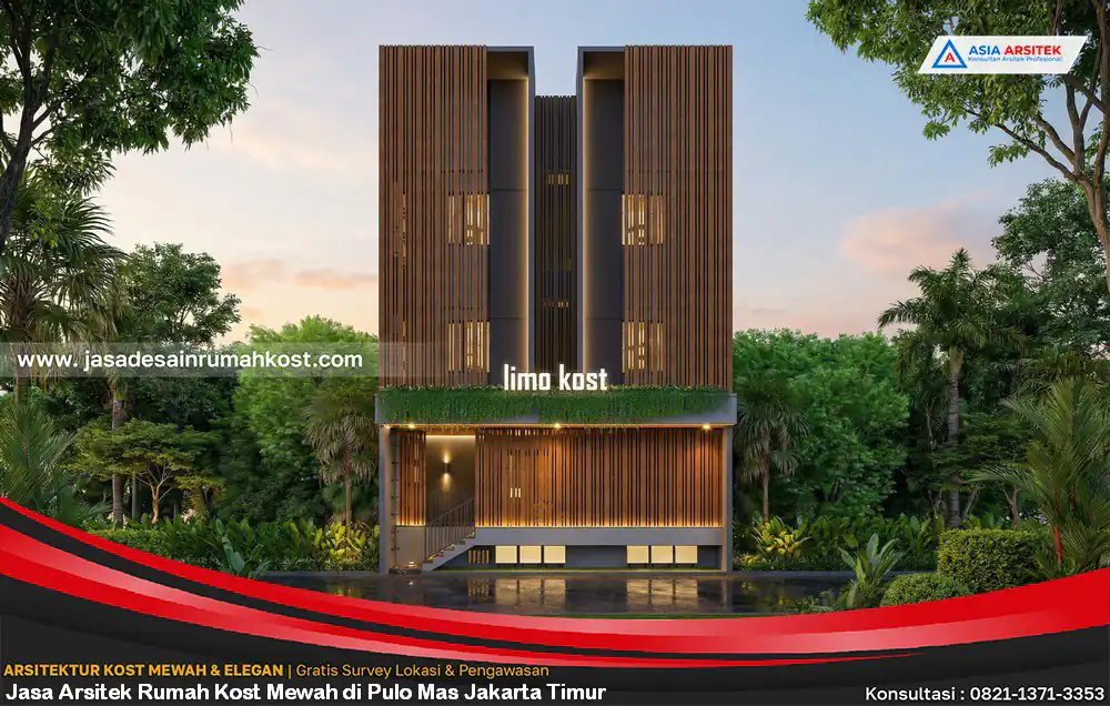 Jasa Arsitek Rumah Kost Mewah di Pulo Mas Jakarta Timur