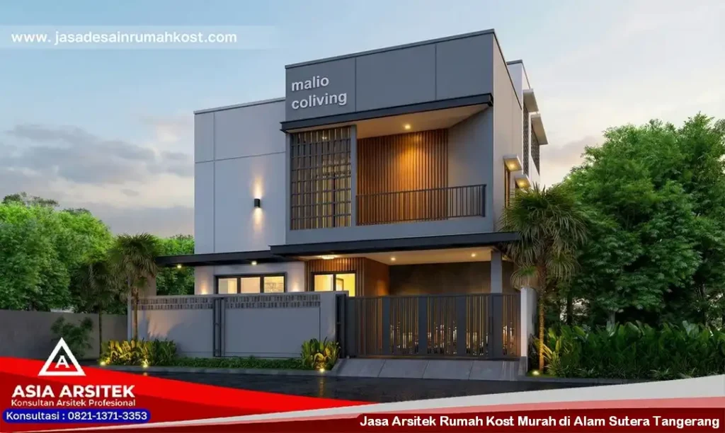 Jasa Arsitek Rumah Kost Murah di Alam Sutera Tangerang