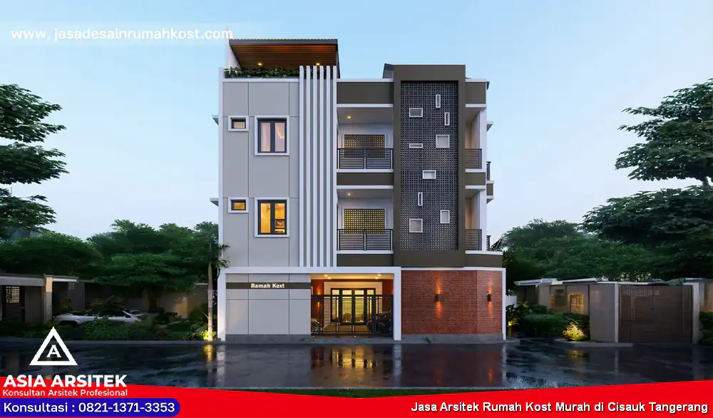 Jasa Arsitek Rumah Kost Murah di Cisauk Tangerang