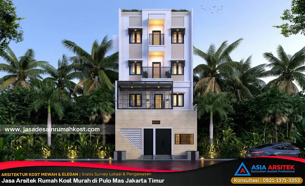 Jasa Arsitek Rumah Kost Murah di Pulo Mas Jakarta Timur