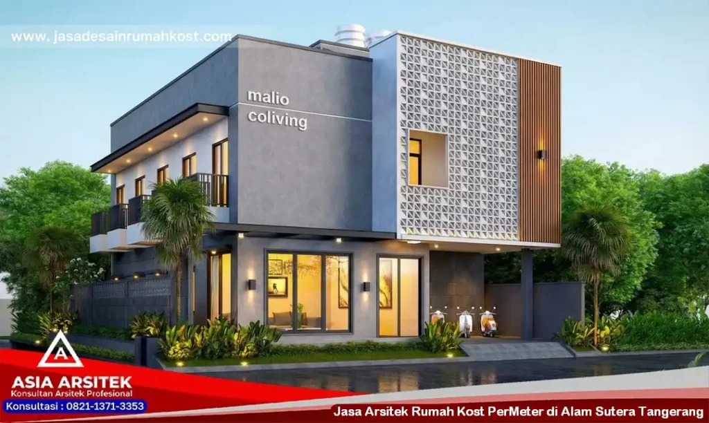 Jasa Arsitek Rumah Kost PerMeter di Alam Sutera Tangerang