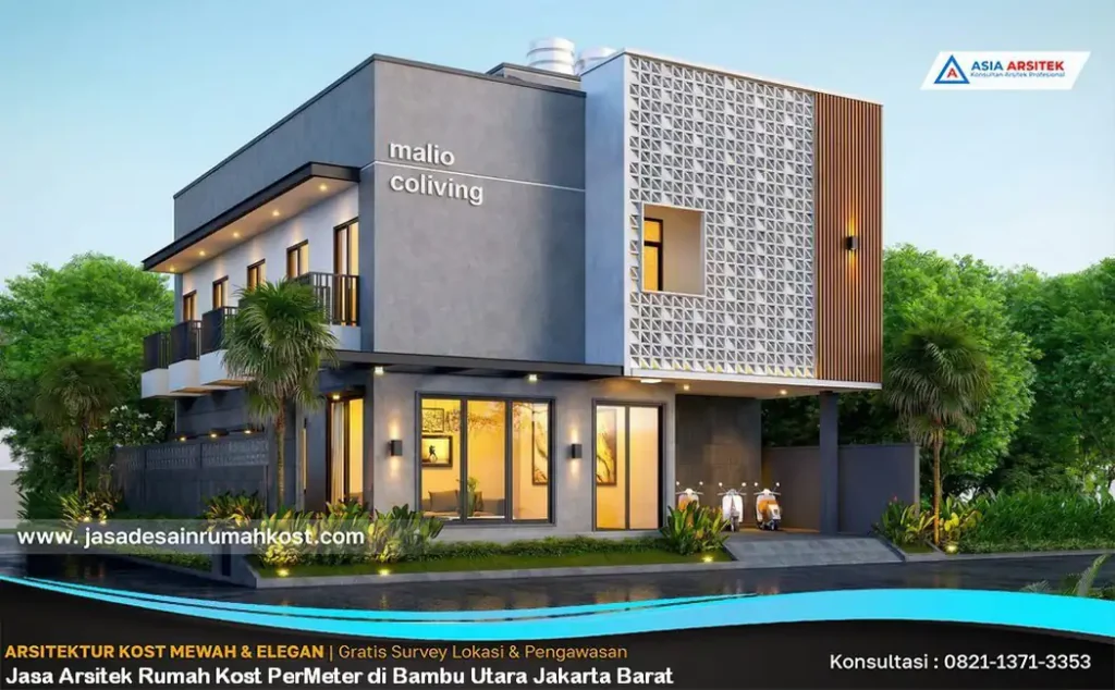 Jasa Arsitek Rumah Kost PerMeter di Bambu Utara Jakarta Barat