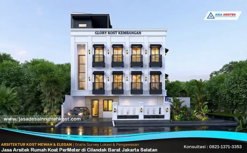 Jasa Arsitek Rumah Kost PerMeter di Cilandak Barat Jakarta Selatan