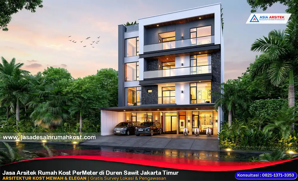 Jasa Arsitek Rumah Kost PerMeter di Duren Sawit Jakarta Timur